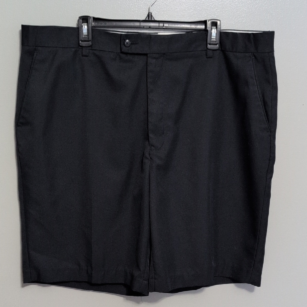 SPRING Alan Flusser Black Flat Front Men's Shorts 42 Waist